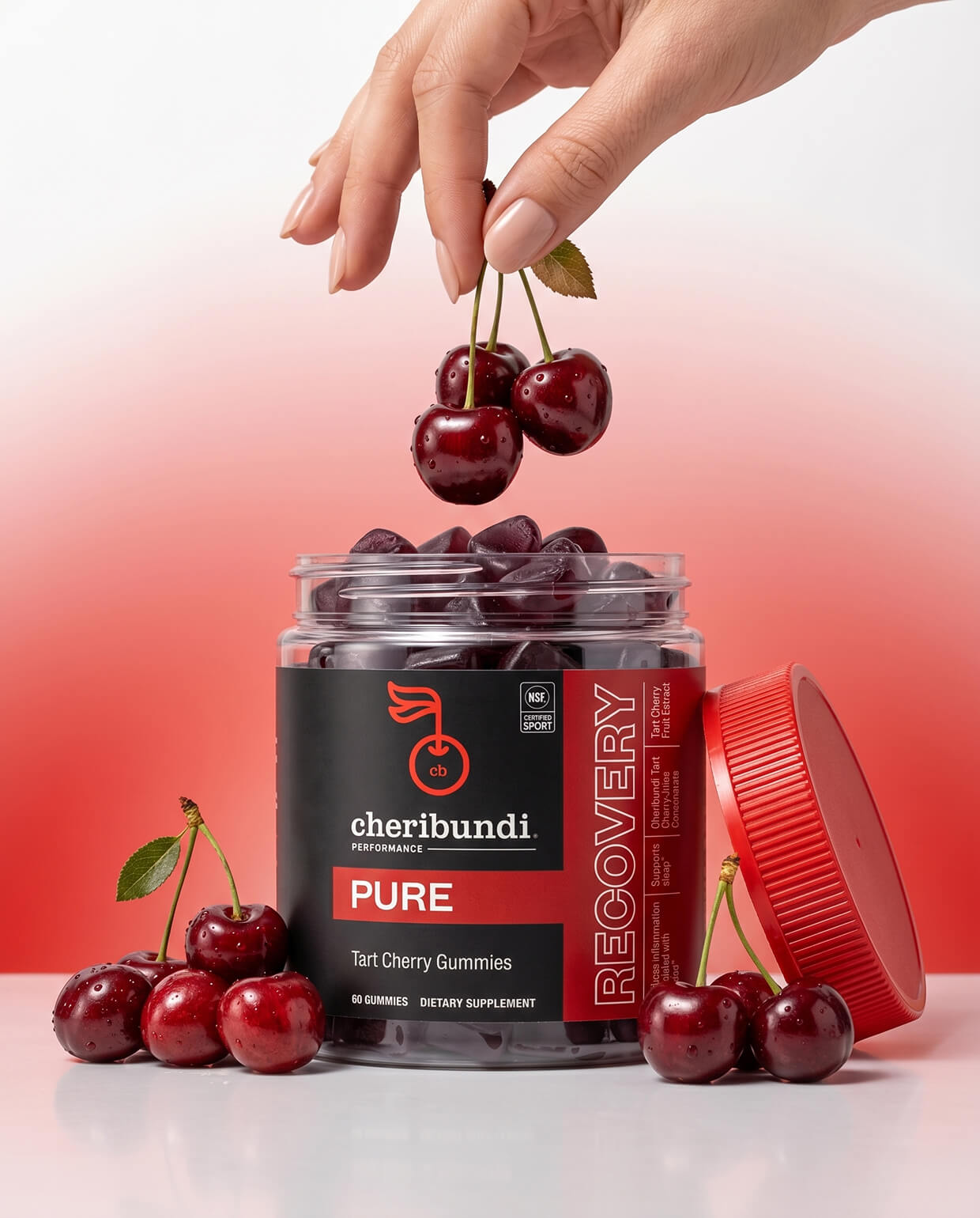 Cheribundi Recovery tart cherry gummies